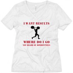 Ladies Relaxed Fit V-Neck Tee