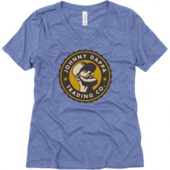 Ladies Relaxed Fit Super Soft Triblend V-Neck Tee