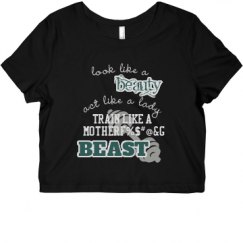 Ladies Slim Fit Crop Top Tee