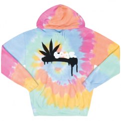 Unisex Tie-Dye Fleece Hoodie