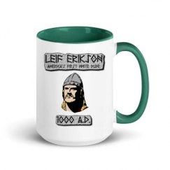 15oz Ceramic Mug with Color Inside