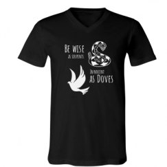 Unisex V-Neck Jersey Tee