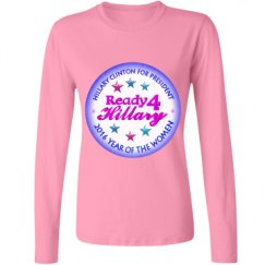 Ladies Relaxed Fit Basic Long Sleeve Tee