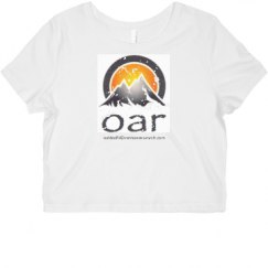 Ladies Slim Fit Crop Top Tee