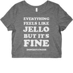 Ladies Slim Fit Crop Top Tee