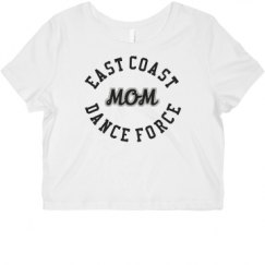 Ladies Slim Fit Crop Top Tee