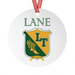 Metal Round Christmas Ornament