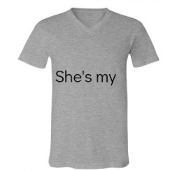 Unisex V-Neck Jersey Tee