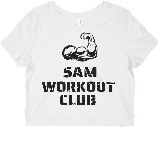 5AM Club Crop- White/Black 5AM Club Crop- White/Black