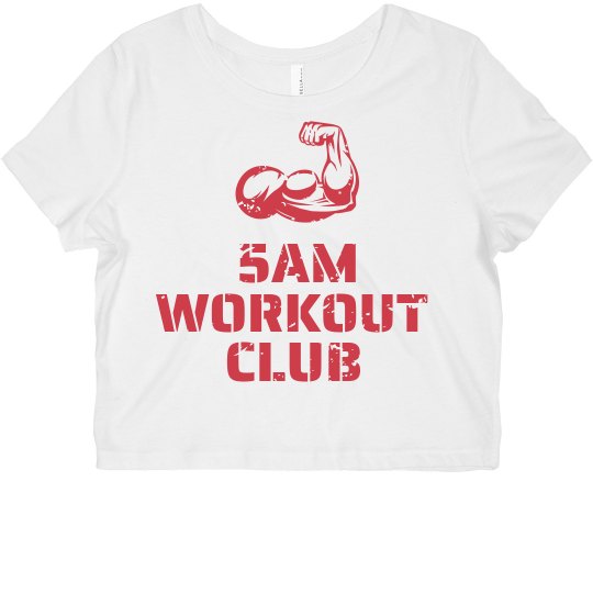 5AM Workout Club Crop-True Red