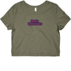 Ladies Slim Fit Crop Top Tee