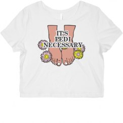 Ladies Slim Fit Crop Top Tee