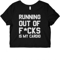 Ladies Slim Fit Crop Top Tee