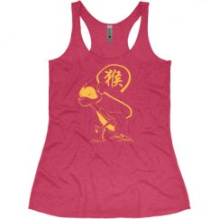 Ladies Slim Fit Super Soft Racerback Triblend Tank