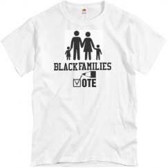 White tee w/voting #1 graphic 