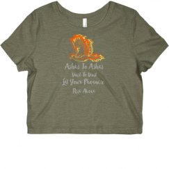 Ladies Slim Fit Crop Top Tee