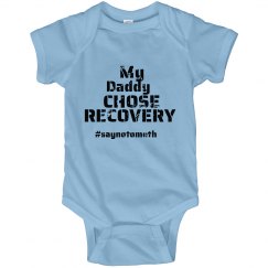 Daddy recovery infant onsie 