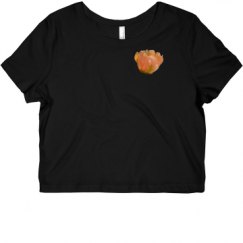 Ladies Slim Fit Crop Top Tee