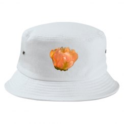 Peach Cactus Flower Lucy LaRue Bucket Hat