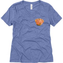 Ladies Relaxed Fit Super Soft Triblend V-Neck Tee