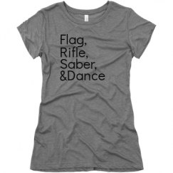 Ladies Slim Fit Super Soft Triblend Tee