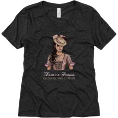 Ladies Relaxed Fit Super Soft Triblend V-Neck Tee