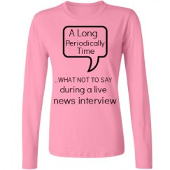 Ladies Relaxed Fit Basic Long Sleeve Tee