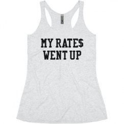 Ladies Slim Fit Super Soft Racerback Triblend Tank