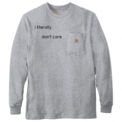 Unisex Carhartt Pocket Long Sleeve Tee