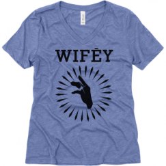 Ladies Relaxed Fit Super Soft Triblend V-Neck Tee