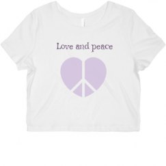 Ladies Slim Fit Crop Top Tee