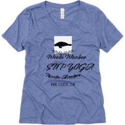 Ladies Relaxed Fit Super Soft Triblend V-Neck Tee
