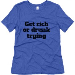 Ladies Relaxed Fit Super Soft Triblend Tee