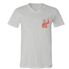 Unisex V-Neck Jersey Tee