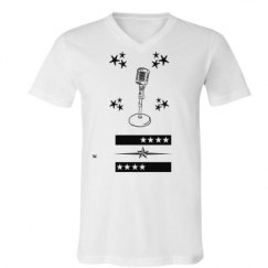 Unisex V-Neck Jersey Tee