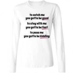 Ladies Relaxed Fit Basic Long Sleeve Tee