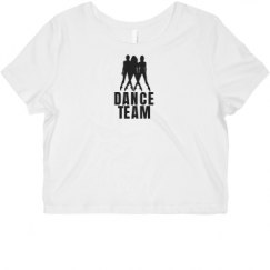 Ladies Slim Fit Crop Top Tee