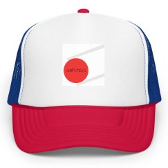 Red and Black CHOPSTICKS LOGO Baseball Cap