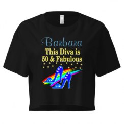 Ladies Festival Cali Crop Top Tee