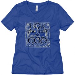 Ladies Relaxed Fit V-Neck Tee
