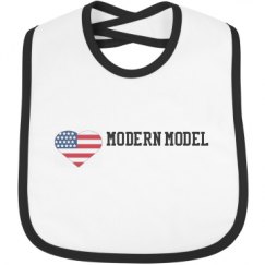 Infant Contrast Trim Bib