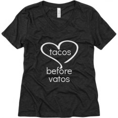 Ladies Relaxed Fit Super Soft Triblend V-Neck Tee