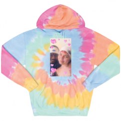 Unisex Tie-Dye Fleece Hoodie