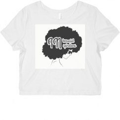 Ladies Slim Fit Crop Top Tee