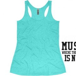 Ladies Slim Fit Super Soft Racerback Triblend Tank
