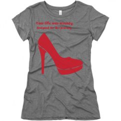 Ladies Slim Fit Super Soft Triblend Tee
