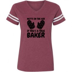 Ladies Relaxed Fit Vintage Sports Tee