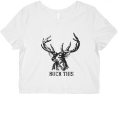 Ladies Slim Fit Crop Top Tee