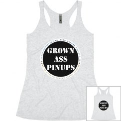 GROWN ASS PINUPS OFFICIAL BADGE TANK TOP