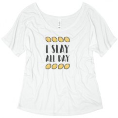 Ladies Flowy Slouchy Tee